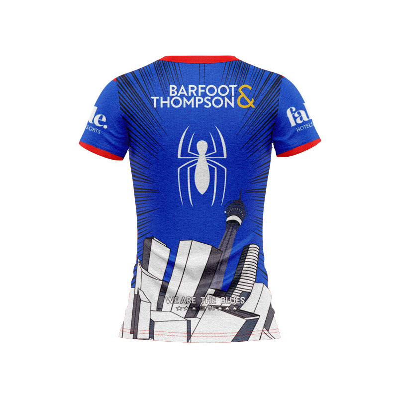 Women's Auckland Blues Super Rugby 2025 Marvel Warm Up Jersey