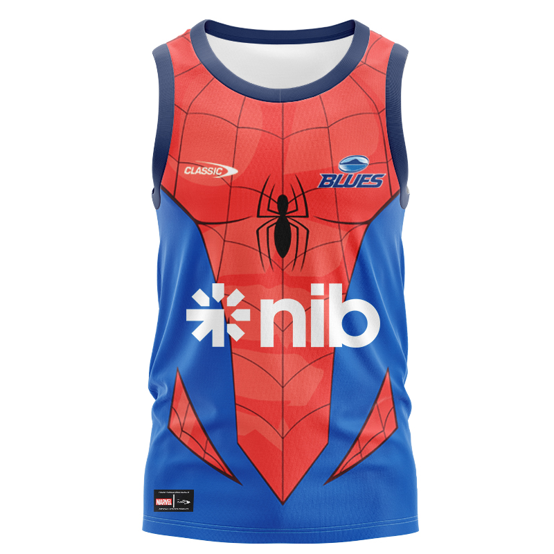 Auckland Blues Super Rugby 2025 Marvel Singlet