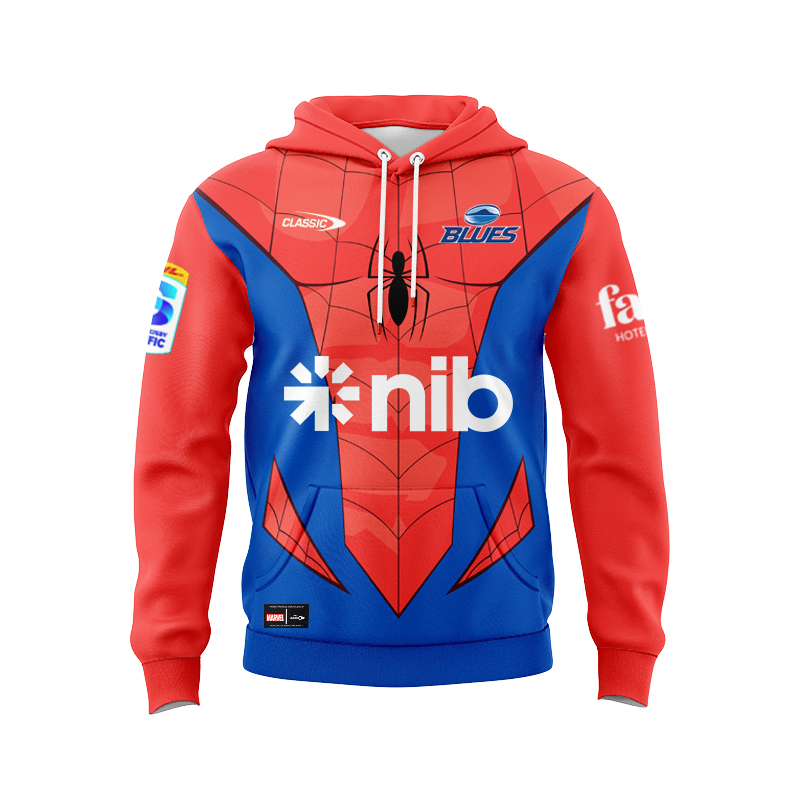 Auckland Blues Super Rugby 2025 Marvel Sport Hoodie