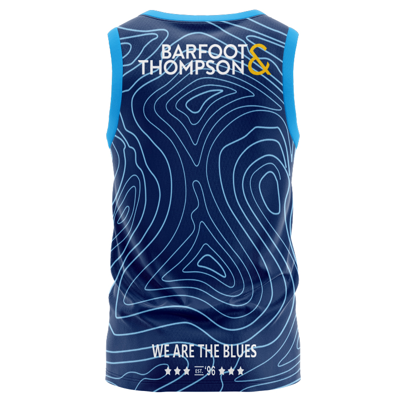 Auckland Blues Super Rugby 2025 Blue Training Singlet