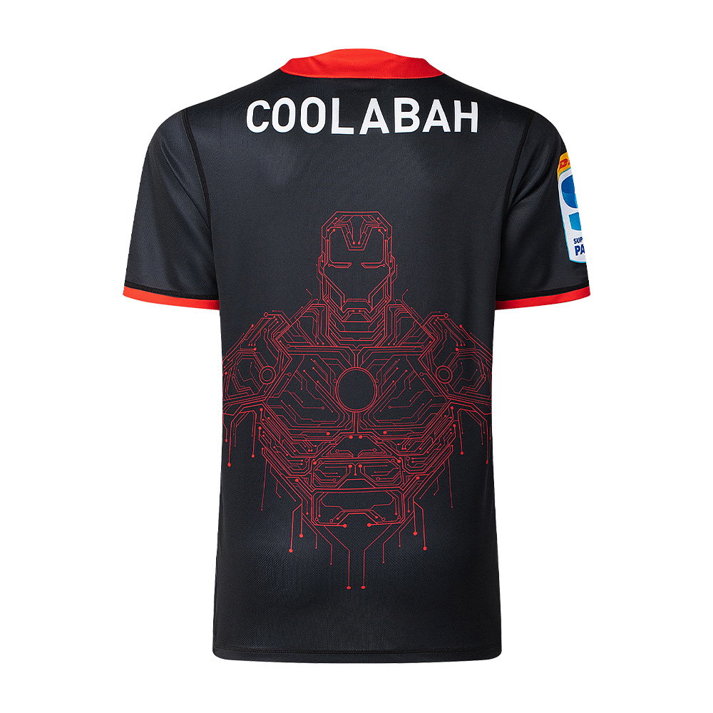Canterbury Crusaders 2025 Iron Man Marvel Warm Up Jersey