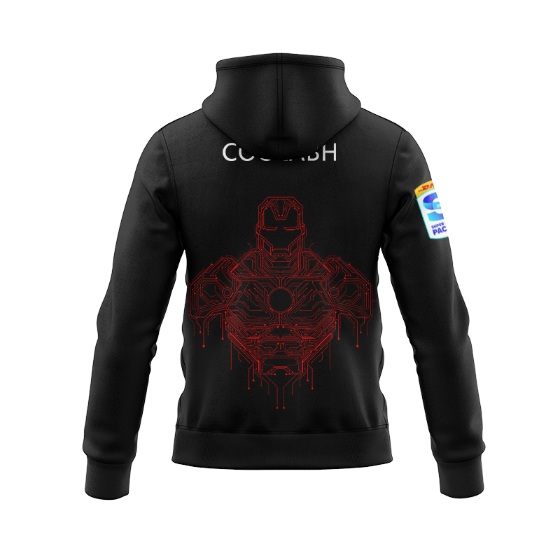 Canterbury Crusaders 2025 Iron Man Marvel Warm Up Zipper Hoodie