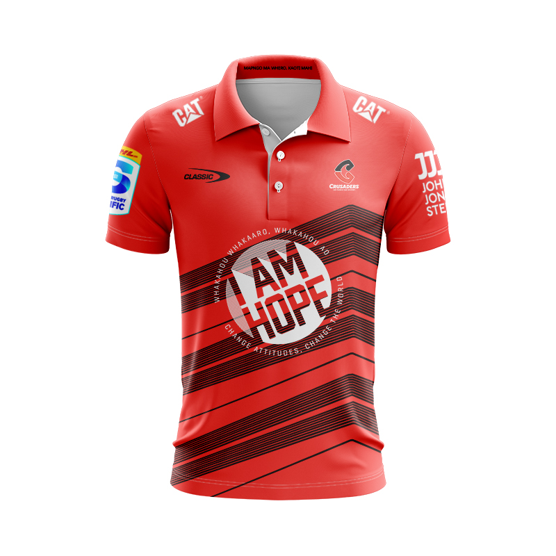 Canterbury Crusaders Super Rugby 2025 Home Polo Shirt