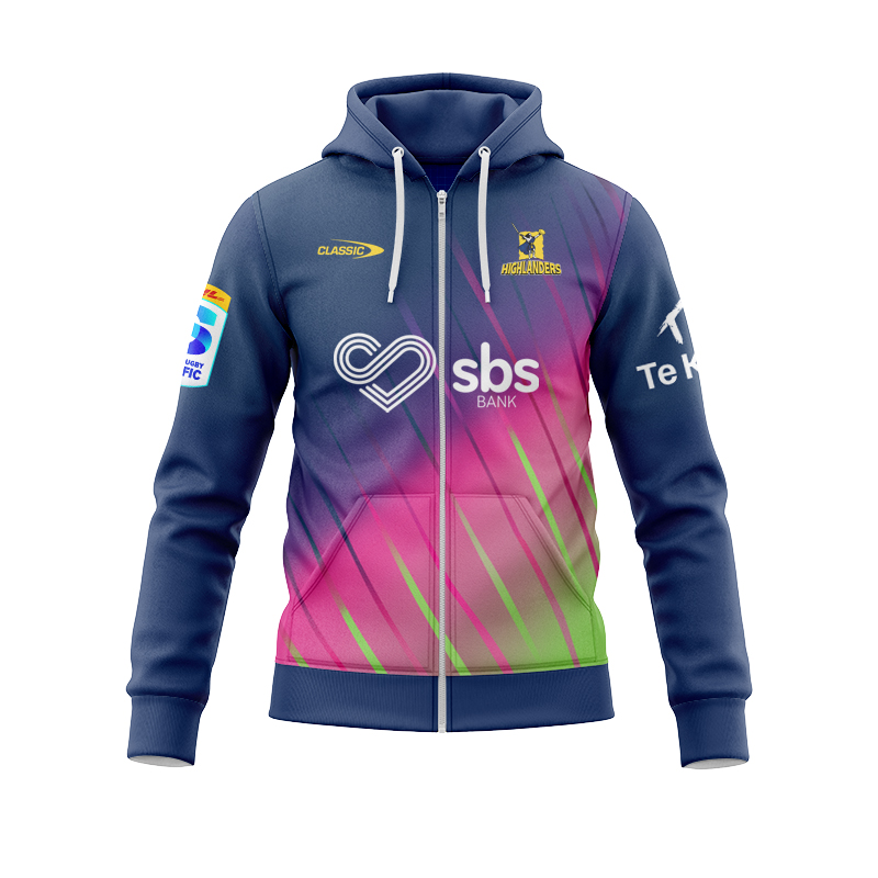 Otago Highlanders 2025 Pro Training Zipper Hoodie