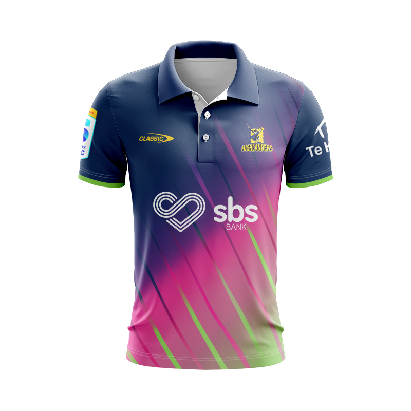 Otago Highlanders 2025 Pro Training Polo Shirt