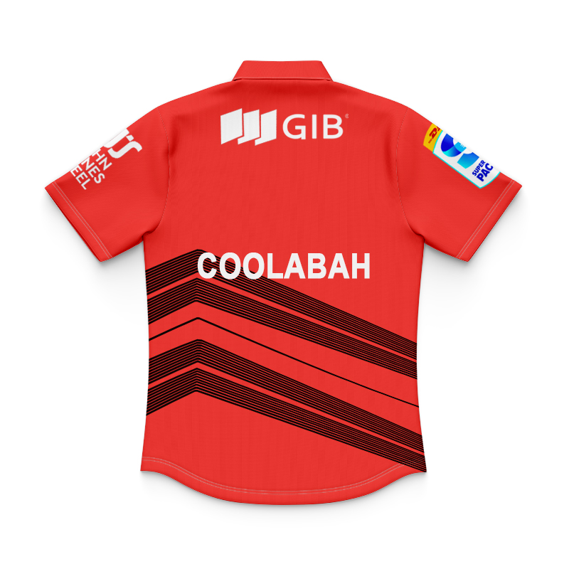 Kid's Canterbury Crusaders Super Rugby 2025 Polo Jersey