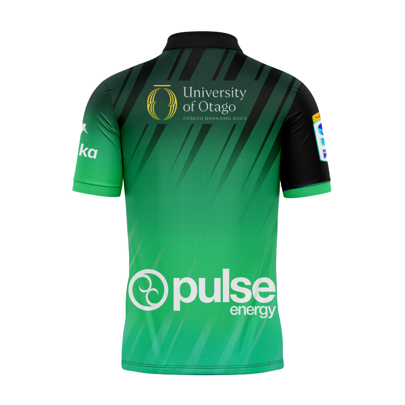 Otago Highlanders Super Rugby Marvel 2025 HULK Warm Up Polo Shirt