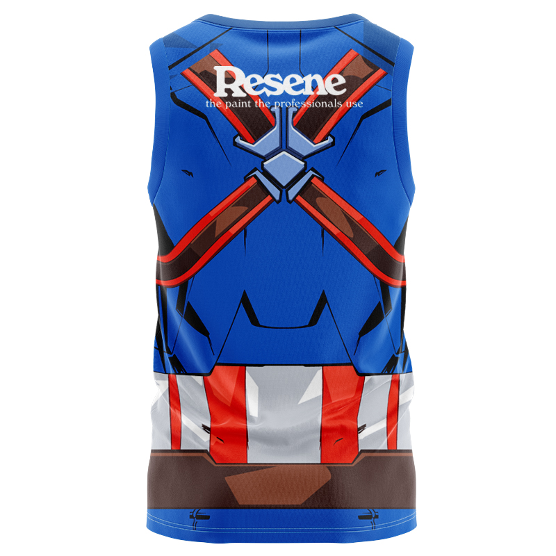 Wellington Hurricanes Super Rugby 2025 Marvel Captain America Singlet