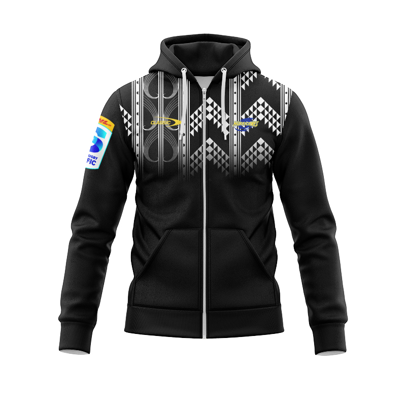 Wellington Hurricanes Super Rugby 2025 Training Zipper Hoodie