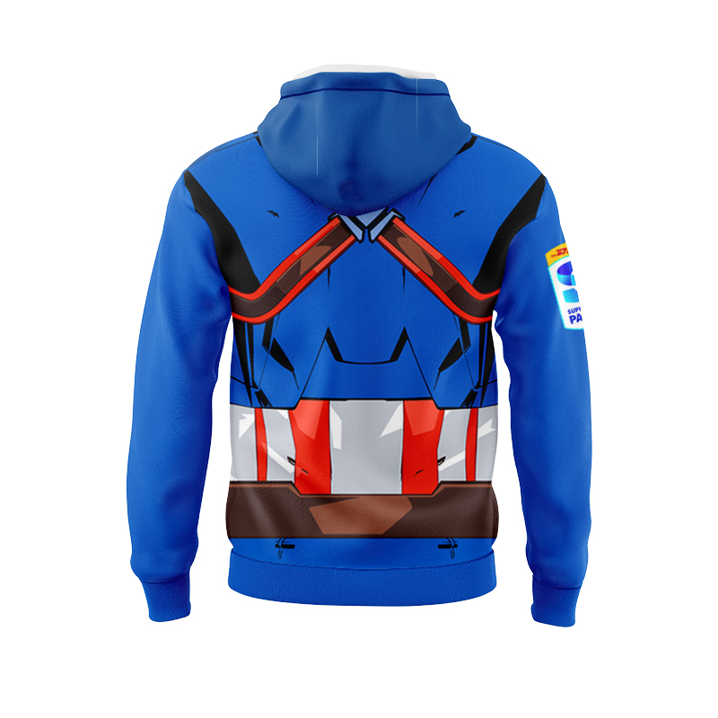 Wellington Hurricanes Super Rugby 2025 Marvel Captain America Sport Hoodie