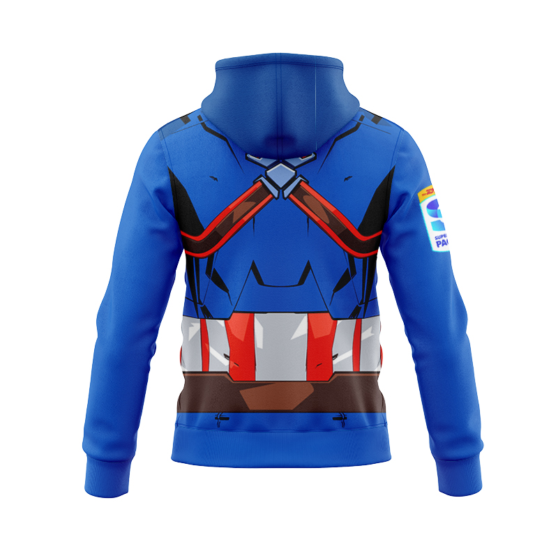 Wellington Hurricanes Super Rugby 2025 Marvel Captain America Zipper Hoodie