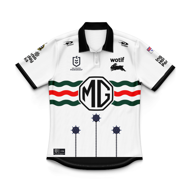 Kid's NRL South Sydney Rabbitohs 2025 Anzac Polo Jersey