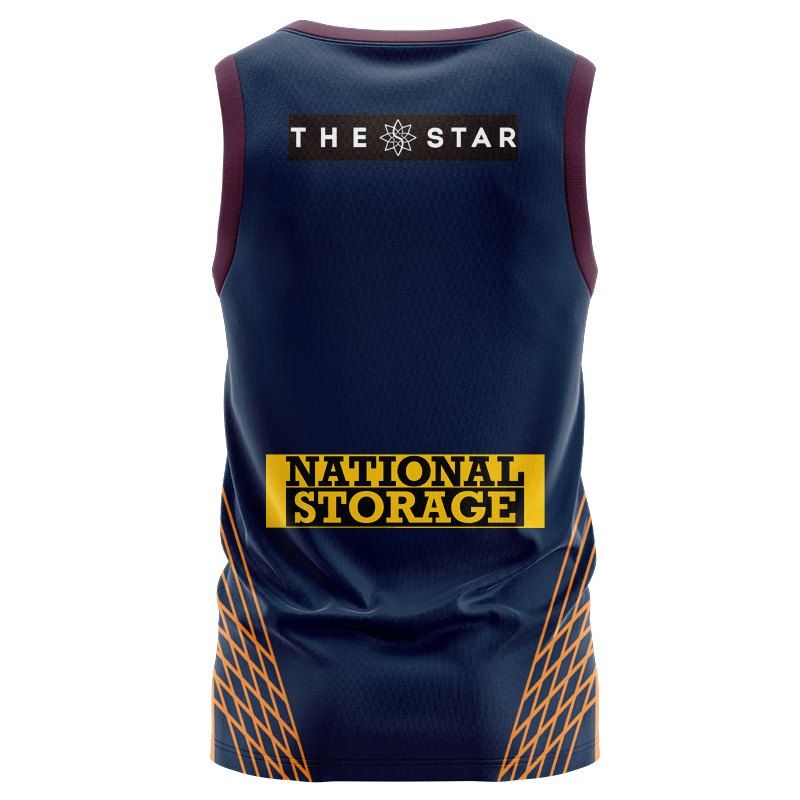 NRL Brisbane Broncos 2025 Captains Run Polo Singlet