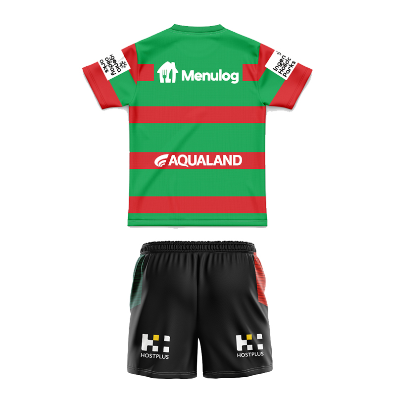 Kid's NRL South Sydney Rabbitohs 2025 Away Jersey+Shorts