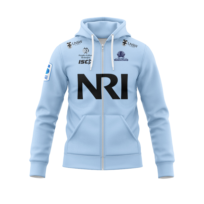 NSW Waratahs Super Rugby ISC 2025 Zipper Hoodie
