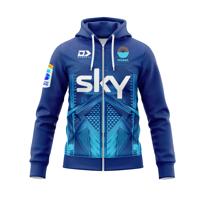 Moana Pasifika Super Rugby 2025 Home Zipper Hoodie