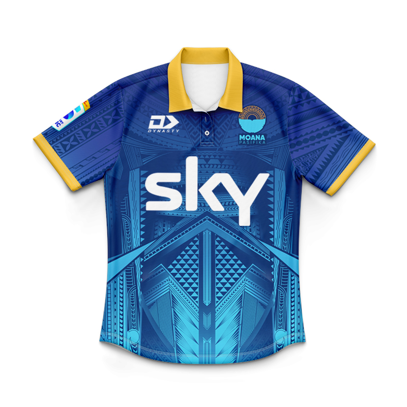 Kid's Moana Pasifika Super Rugby 2025 Home Polo Jersey