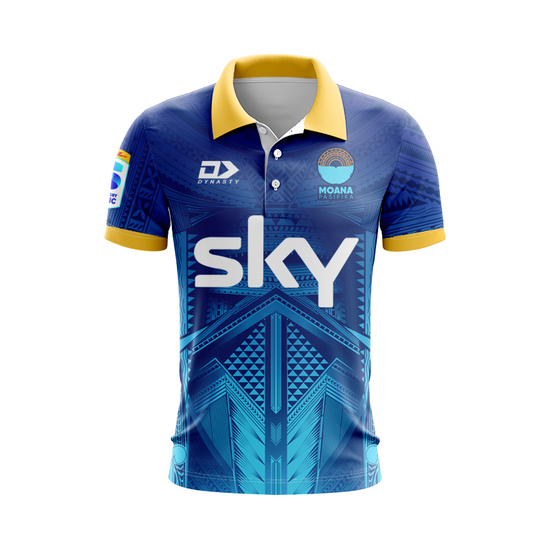 Moana Pasifika Super Rugby 2025 Home Polo Shirt
