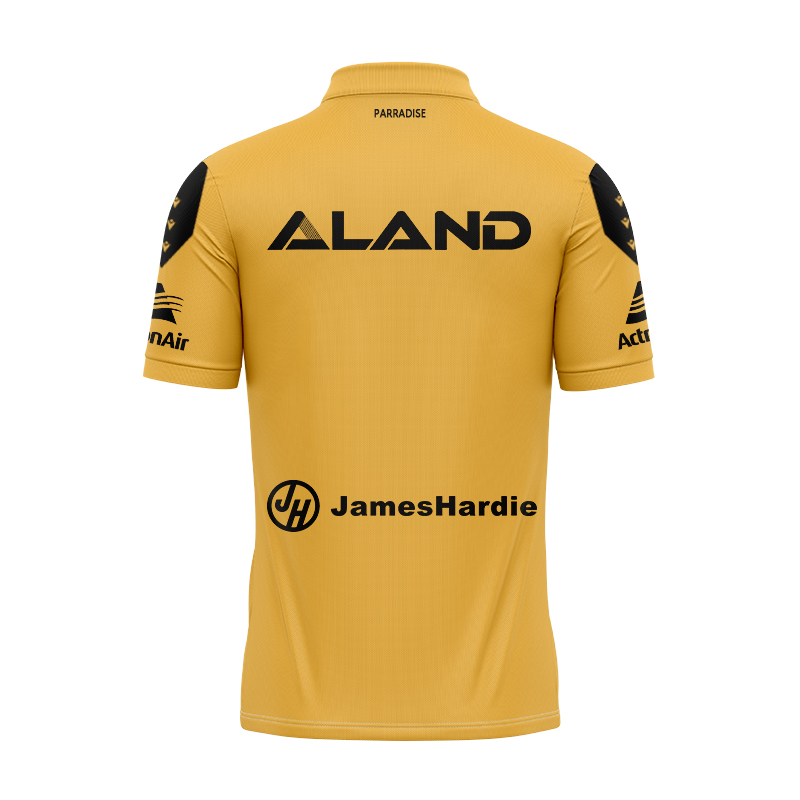 NRL Parramatta Eels 2025 Gold Training Polo Shirt