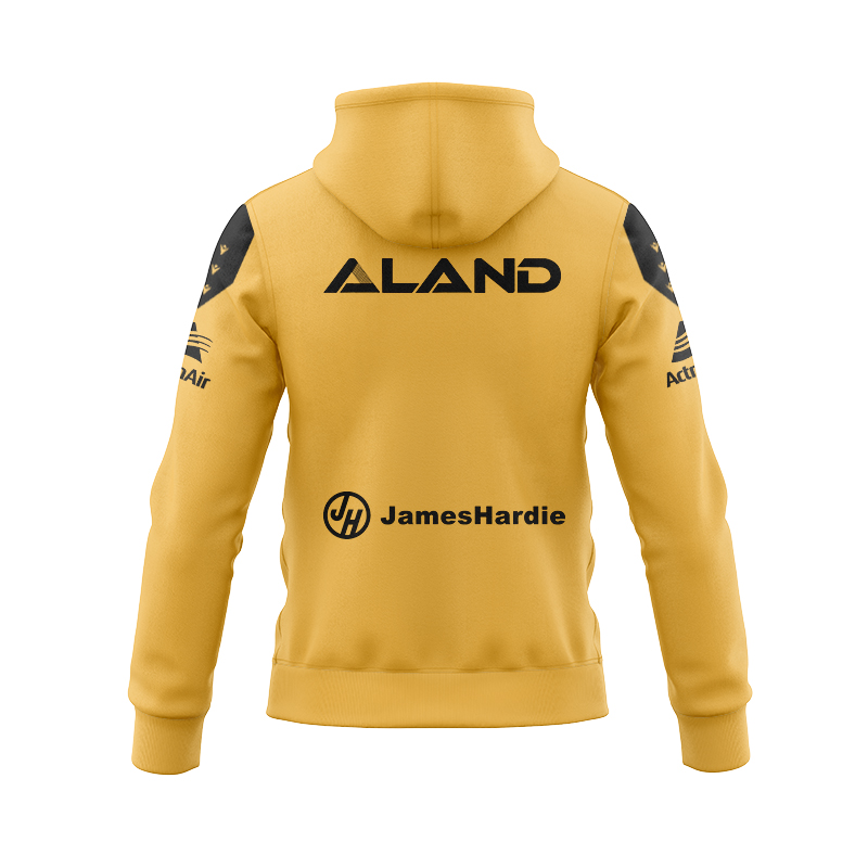 NRL Parramatta Eels 2025 Gold Training Zipper Hoodie