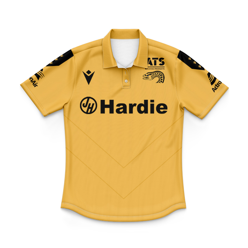 Kid's NRL Parramatta Eels 2025 Gold Training Polo Jersey