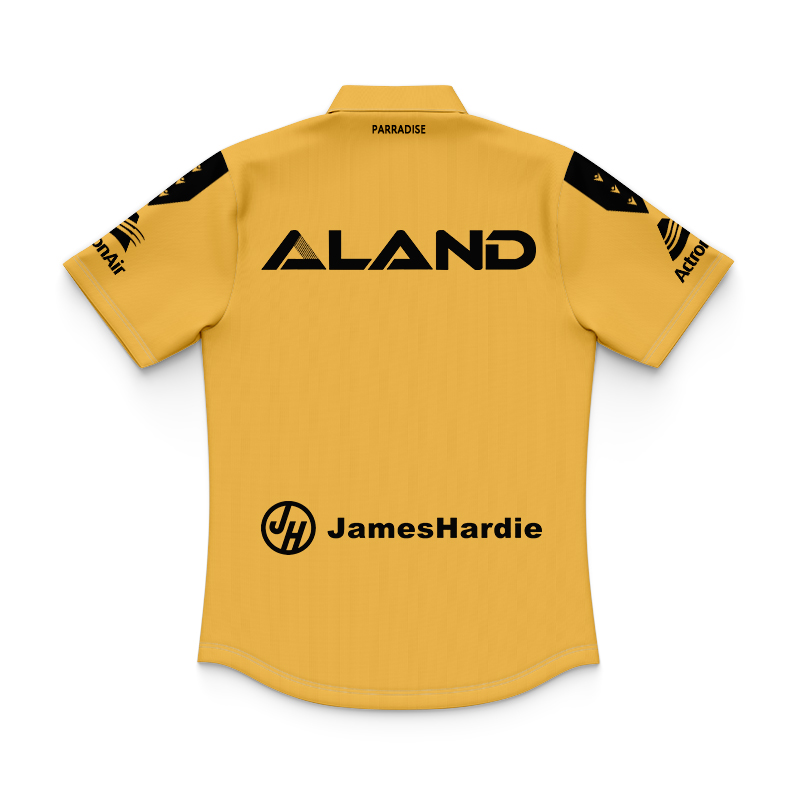 Kid's NRL Parramatta Eels 2025 Gold Training Polo Jersey