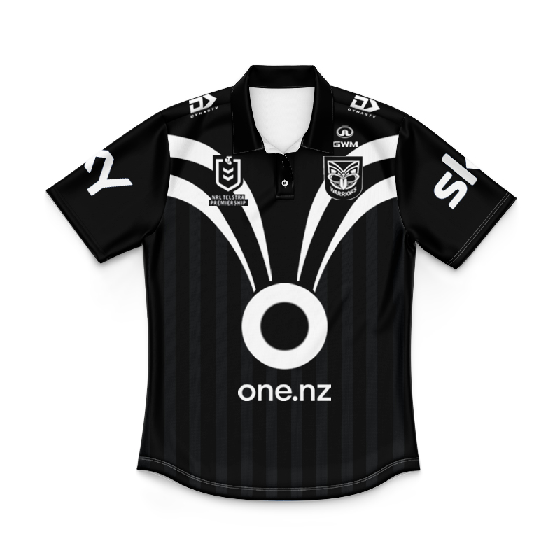 Kid's NRL New Zealand Warriors 2025 Dynasty Dear Warrior Polo Jersey