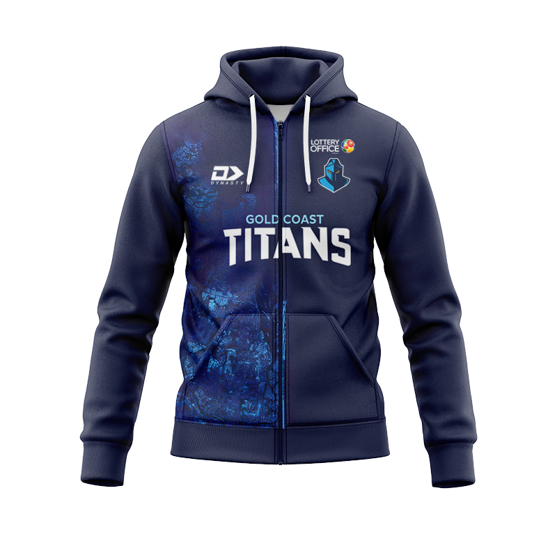 NRL Gold Coast Titans 2025 Dynasty Zipper Hoodie