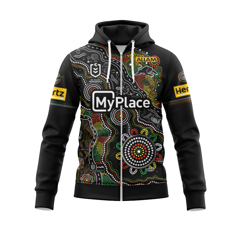 NRL Penrith Panthers 2025 Indigenous Zipper Hoodie