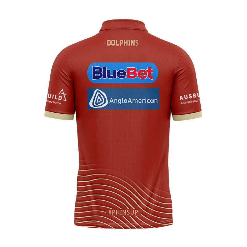NRL Dolphins 2024 Training Polo Shirt