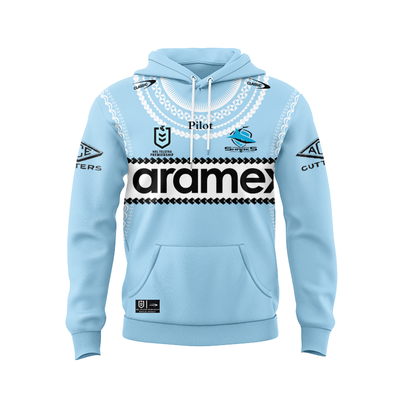 NRL Cronulla-Sutherland Sharks 2025 Pasifika Hoodie