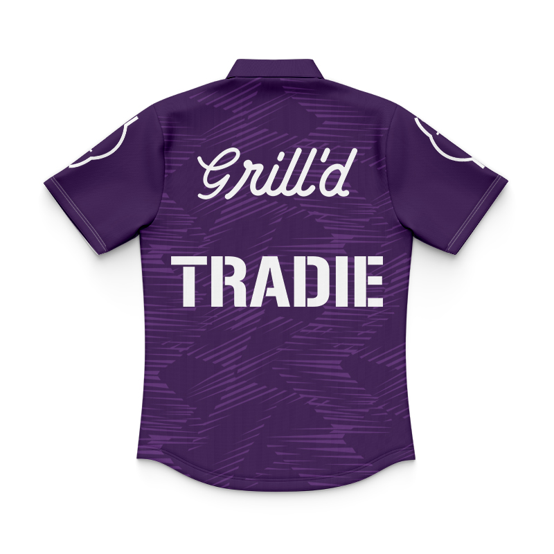 Kid's NRL Melbourne Storm 2025 Purple Training Polo Jersey