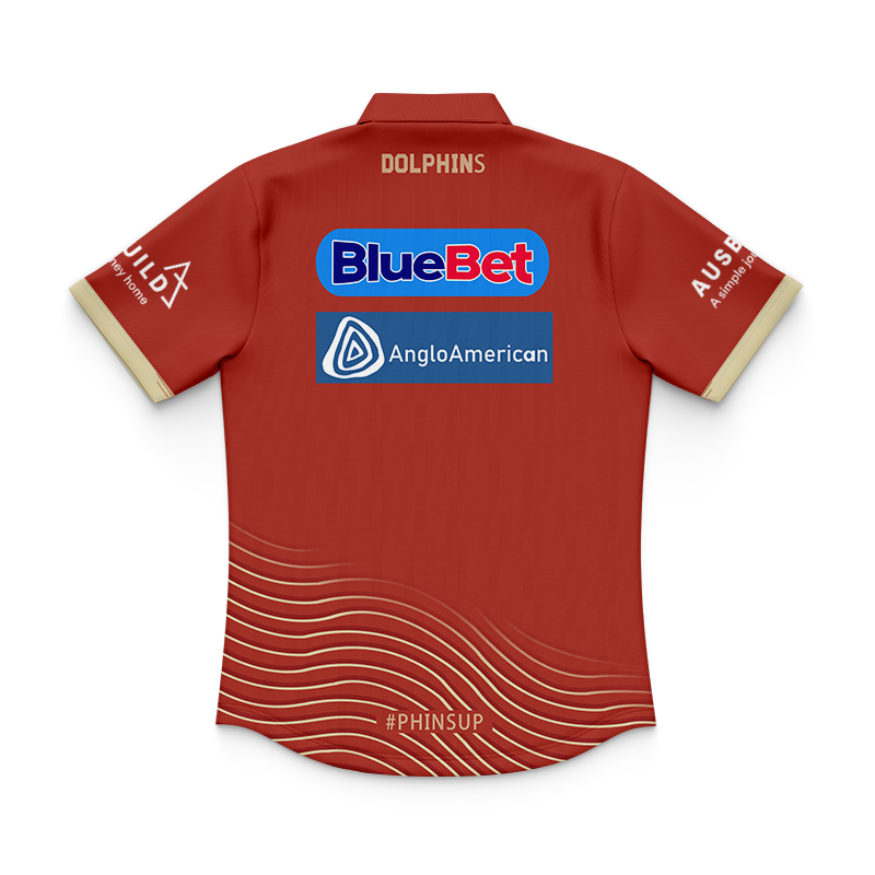 Kid's NRL Dolphins 2024 Training Polo Jersey