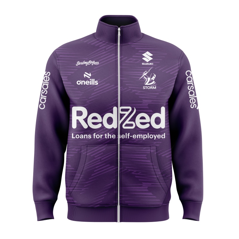 NRL Melbourne Storm 2025 Purple Training Jacket