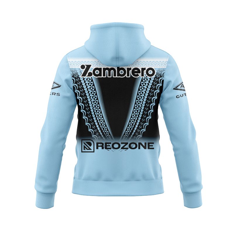 NRL Cronulla-Sutherland Sharks 2025 Pasifika Zipper Hoodie