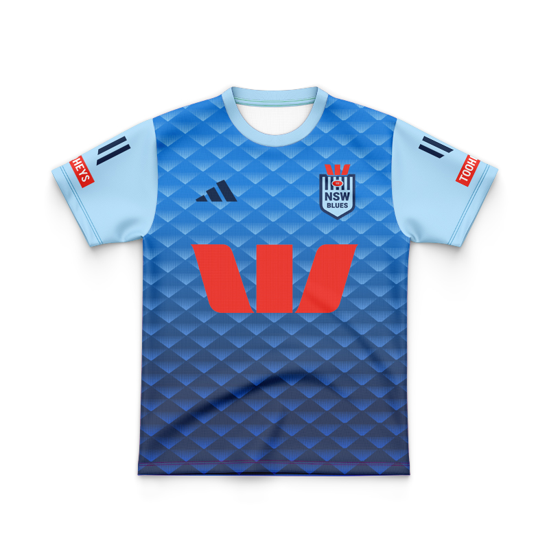 Kid's NRL NSW Blues 2025 Sky Blue Performance Jersey