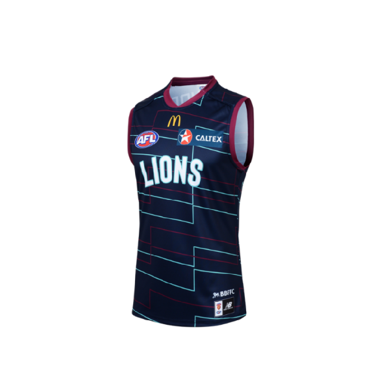AFL Brisbane Lions 2024 Blue Training Guernsey