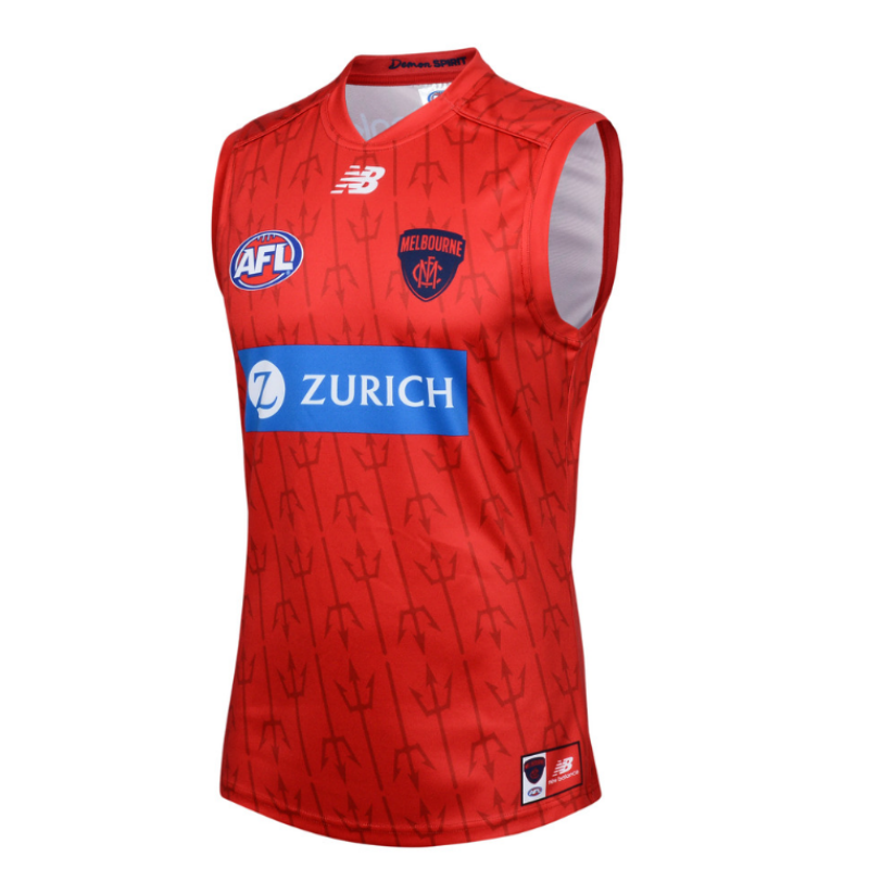 AFL Melbourne Demons 2024 Red Training Guernsey