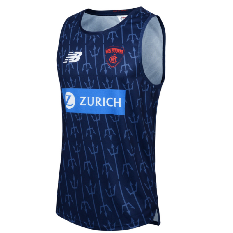 AFL Melbourne Demons 2024 Blue Training Guernsey