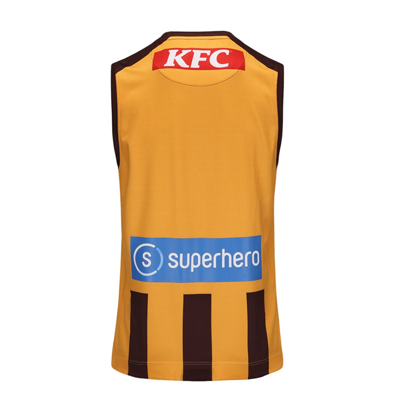 AFL Hawthorn Hawks 2025 100 Year Home Guernsey Gold