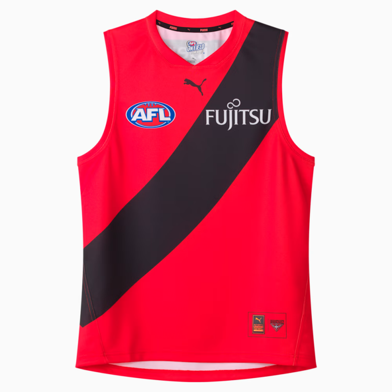 AFL Essendon Bombers 2025 Away Guernsey