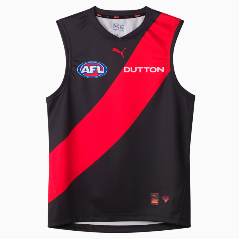 AFL Essendon Bombers 2025 Home Guernsey