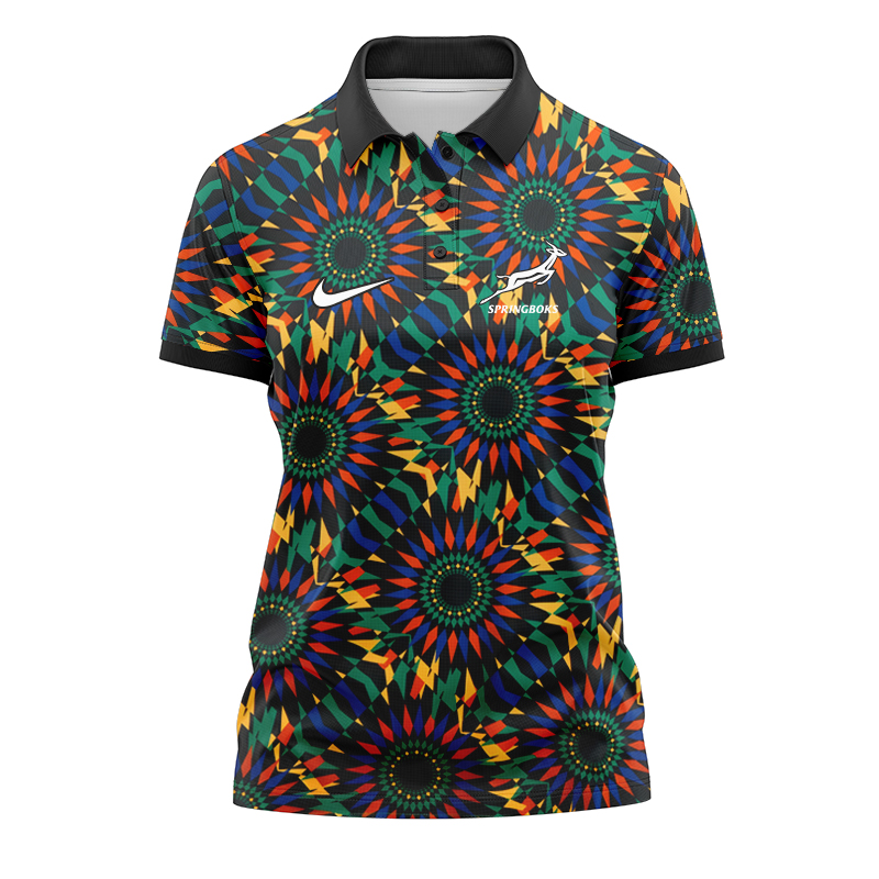 Women's South Africa Springboks 2025 Pre Match Polo Jersey