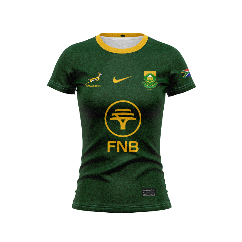 Women's South Africa Springboks Home 2025 Green Stadium Jersey