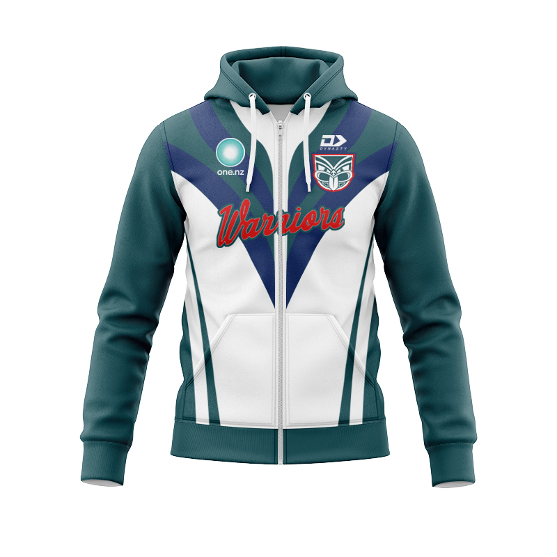 NRL New Zealand Warriors 2025 Dear Warrior Warm Up Zipper Hoodie