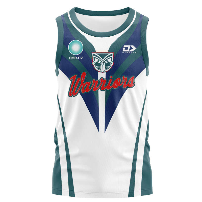 NRL New Zealand Warriors 2025 Dear Warrior Warm Up Singlet