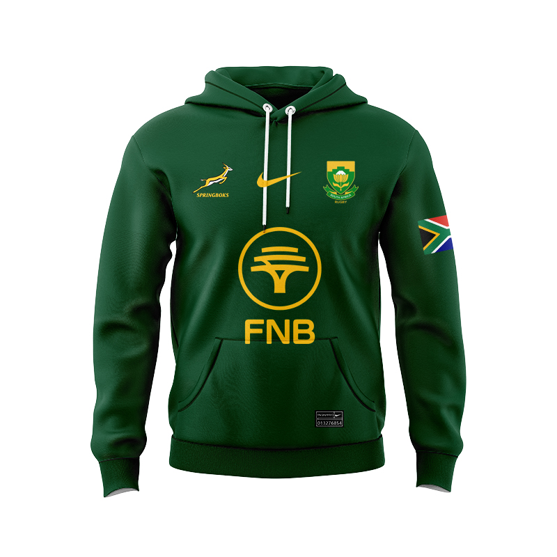 South Africa Springboks Home 2025 Green Stadium Sport Hoodie
