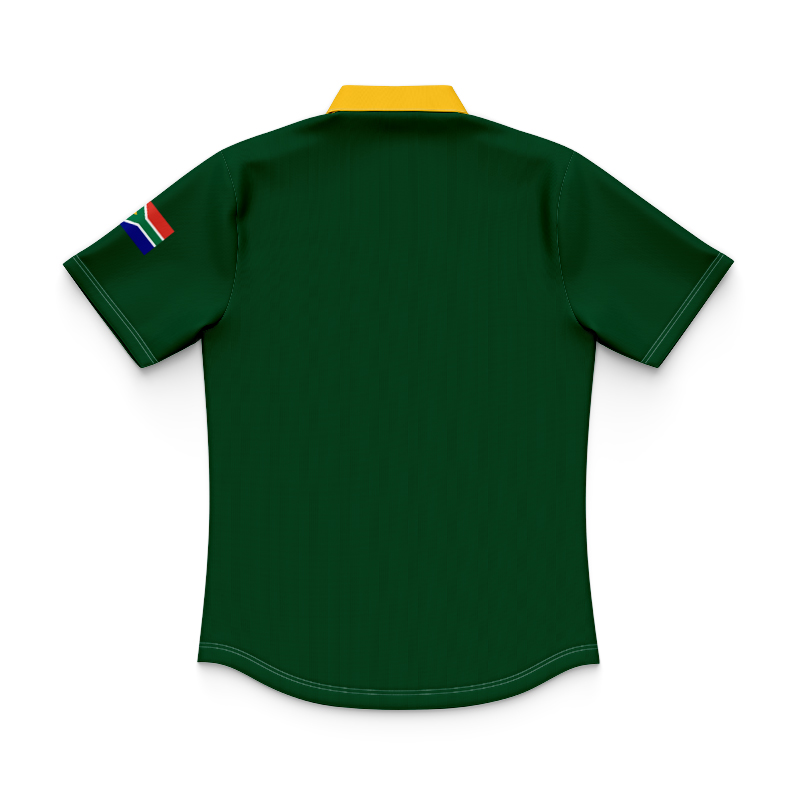 Kid's South Africa Springboks Home 2025 Green Stadium Polo Jersey