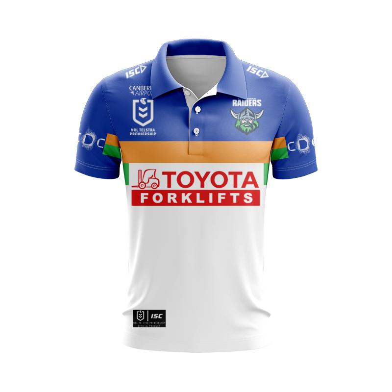 NRL Canberra Raiders 2025 Away Polo Shirt