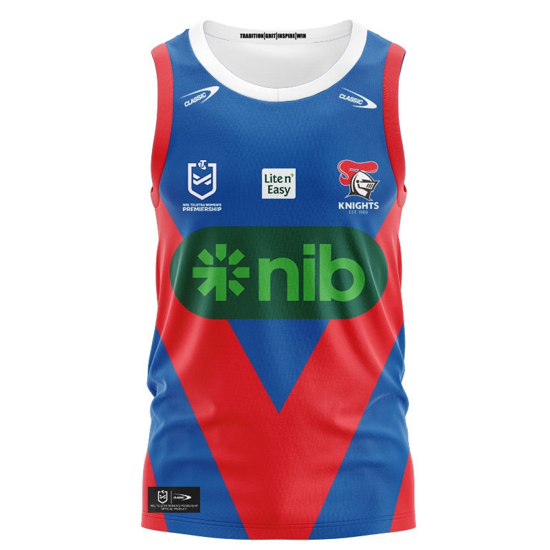 NRL Newcastle Knights NRLW 2025 Home Singlet